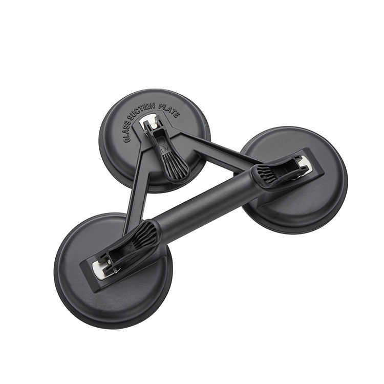 Customized Size Aluminum Plastic 3 Jaw 300 MM flat rubber vacuum Glass screw silicone Suction Cup lifter