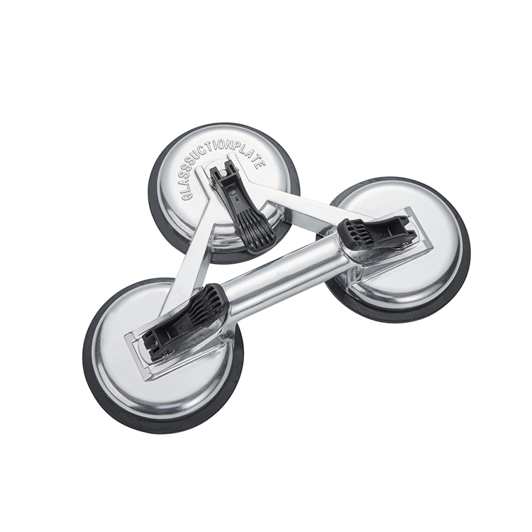 Customized Size Aluminum Plastic 3 Jaw 300 MM flat rubber vacuum Glass screw silicone Suction Cup lifter